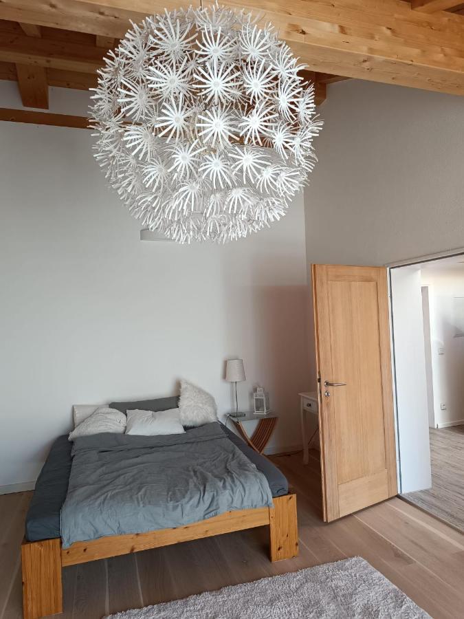 Apartment Unterm Dach Mit Kleinem Seeblick Münsing Eksteriør bilde